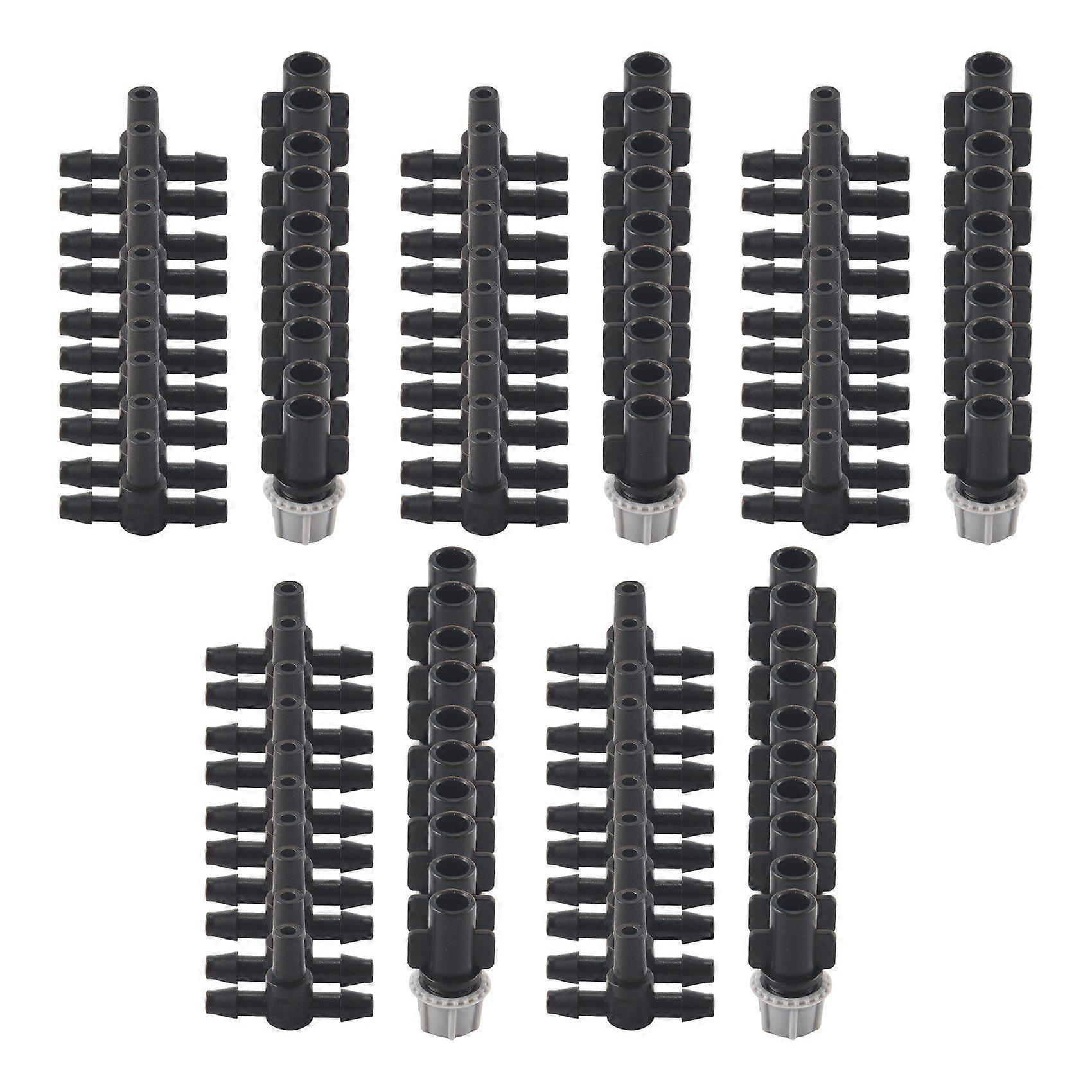 100Pcs(50 Pairs)Garden Irrigation Kit Adjustable Atomization Dripper Atomization Connection Tee Joi