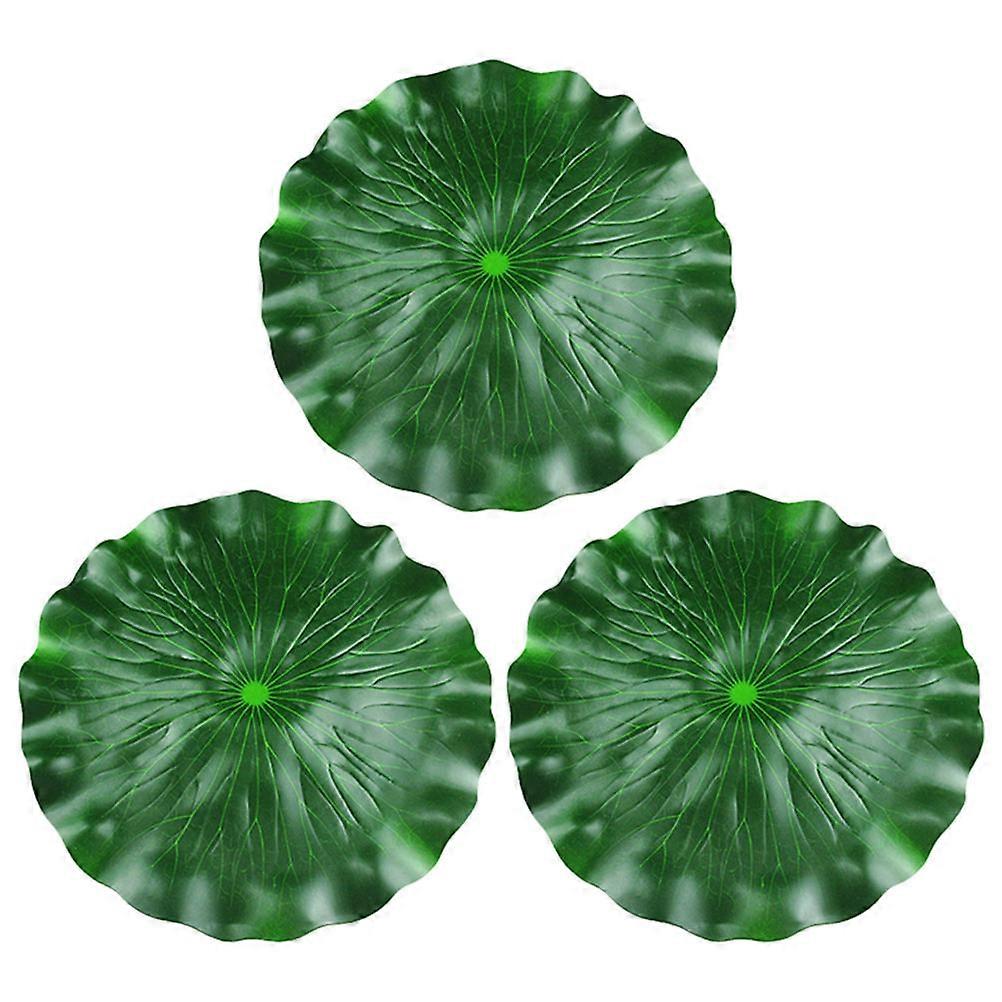 3Pcs Creative Garden Fountain Lotus Leaf Simulation for Pond Decor