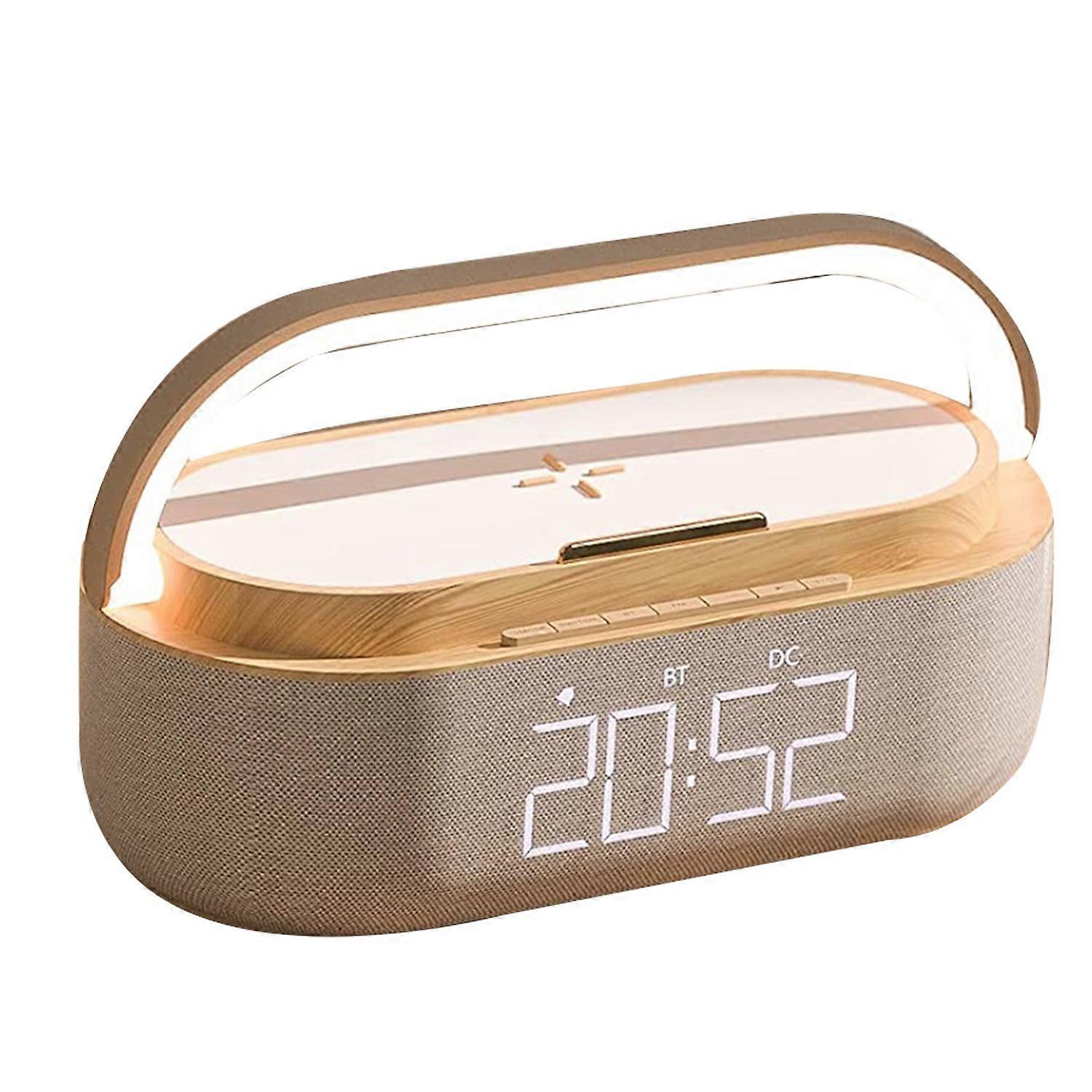 Digital Alarm Clock Radio with Bluetooth Speaker