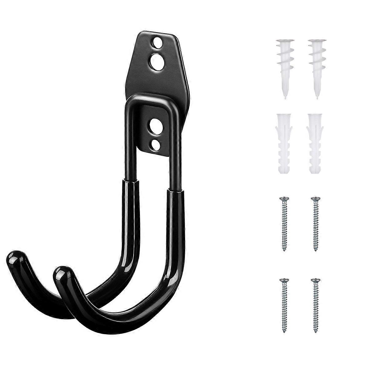DOITOOL Multi-function Tool Hook Round Metal Wire Storage Hooks Wall Organizer Black