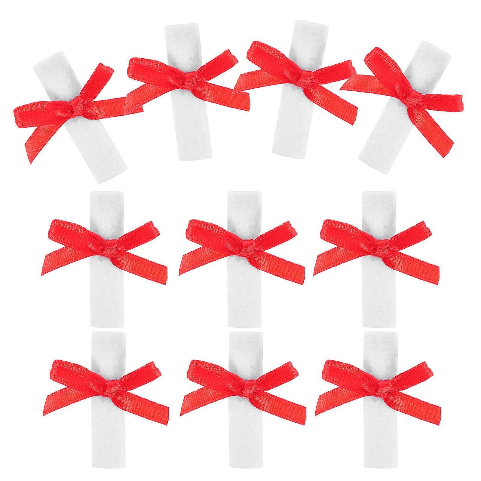 Mini Graduation Doll Certificate Cloth Decor for Party Use 10Pcs