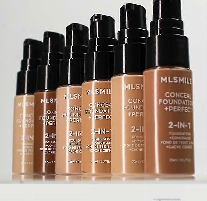 2in1 Foundation and Concealer 20ml Full Coverage Matte Waterproof LongLasting Oil Control 03#