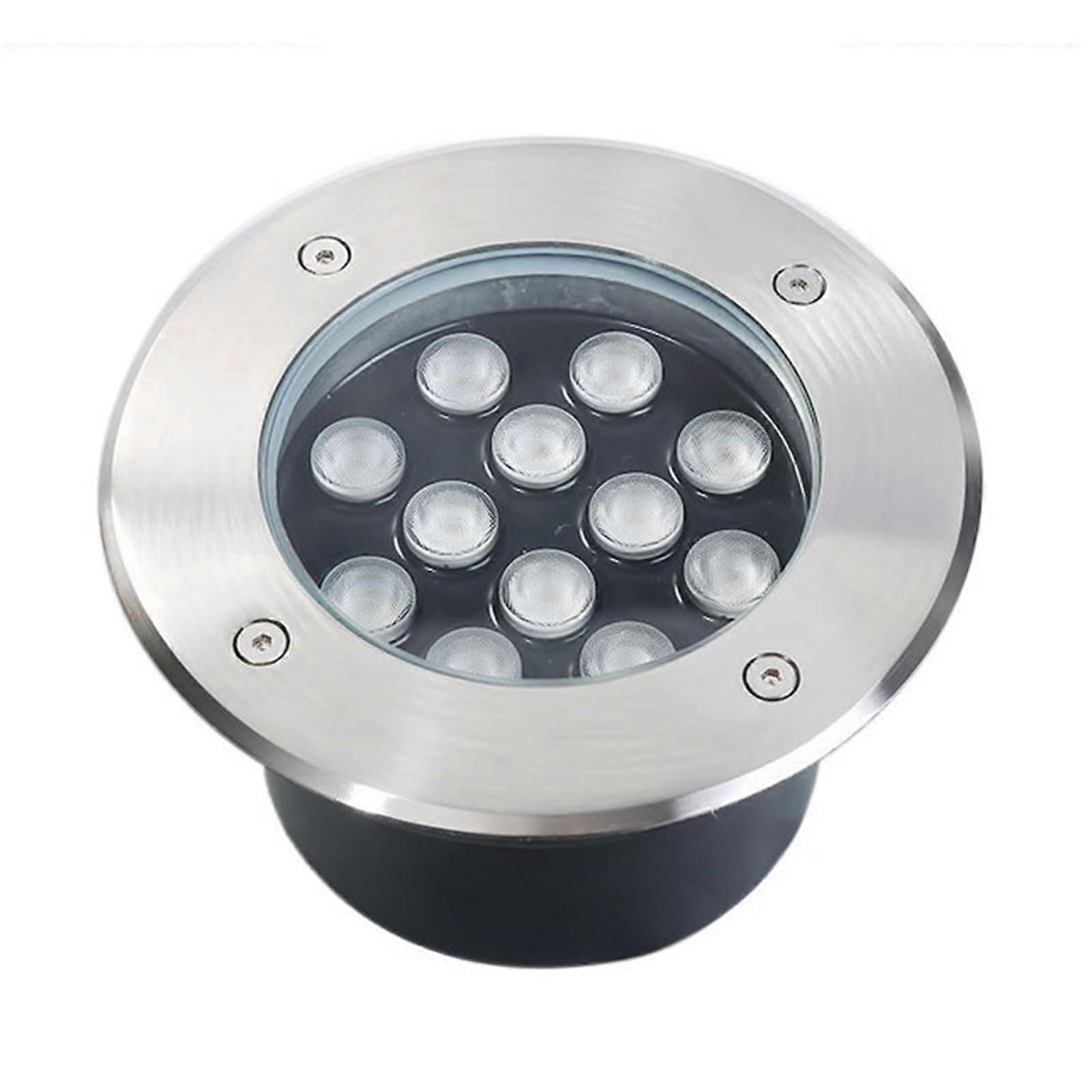 Outdoor LED Landscape Lights IP66 Waterproof Round Embedded Spotlights for Garden Pathway Deck