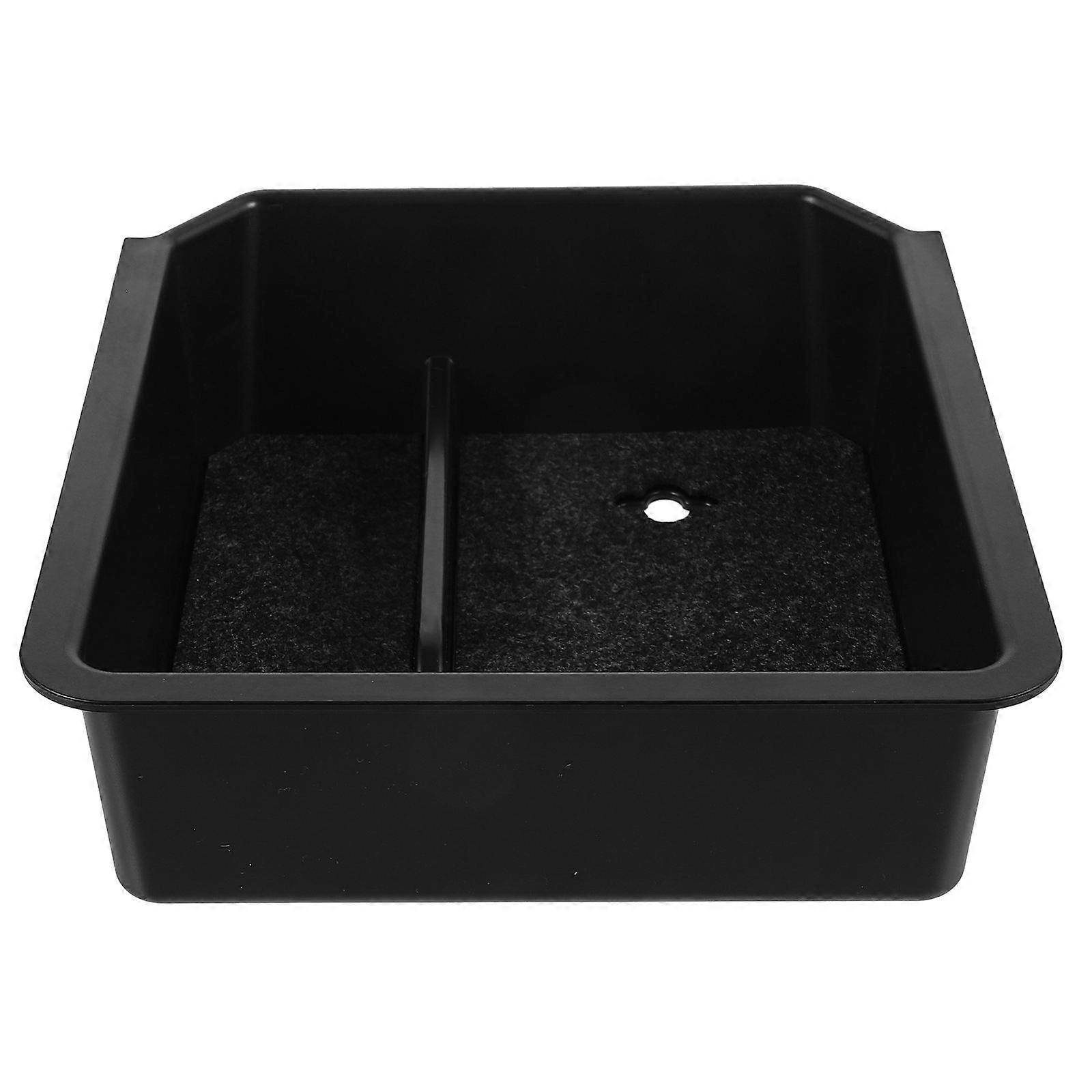 Black Car Center Console Organizer Tray for Armrest Storage 4Pcs