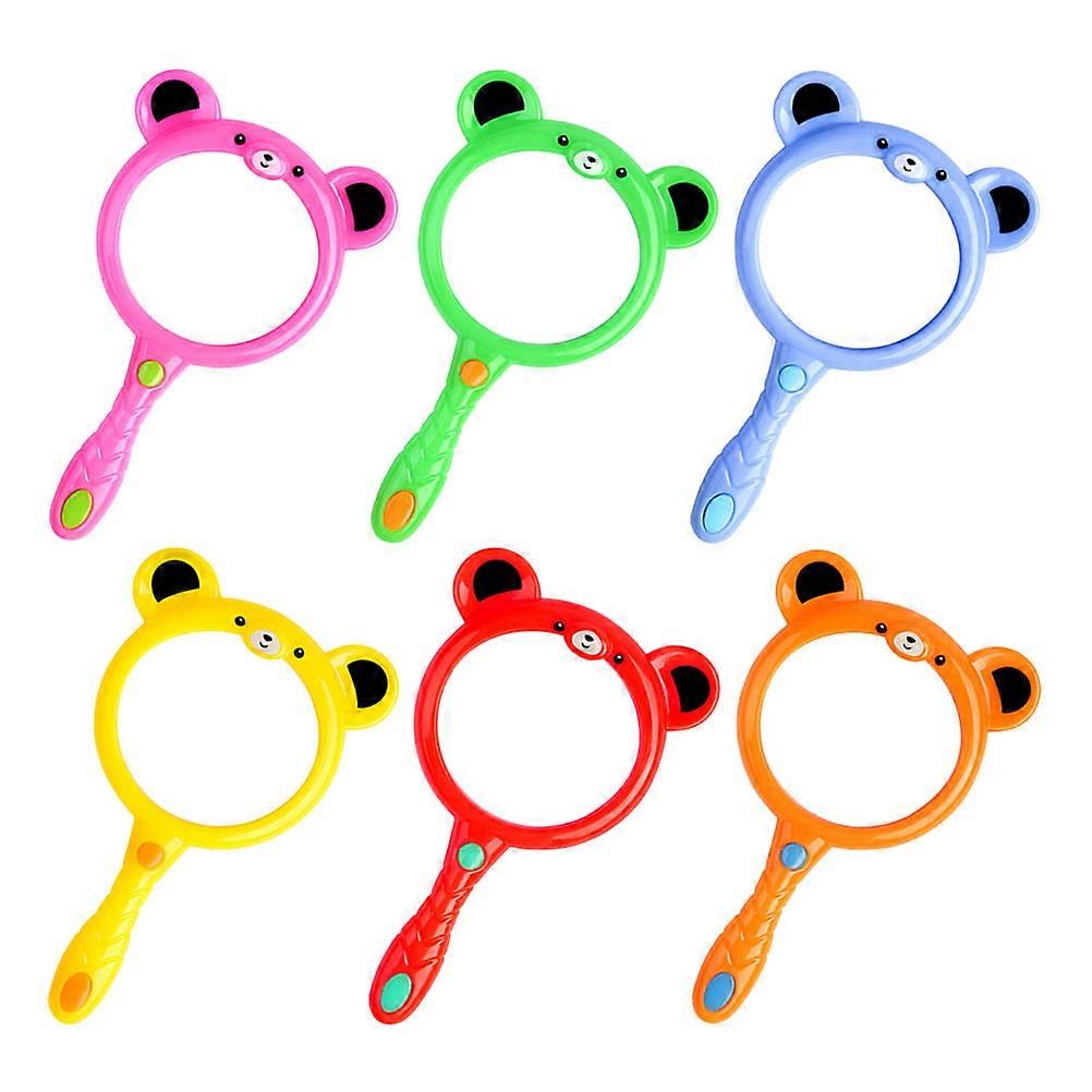 Kids Handheld Magnifier 3X for Magnifying Educational Science 6Pcs Set