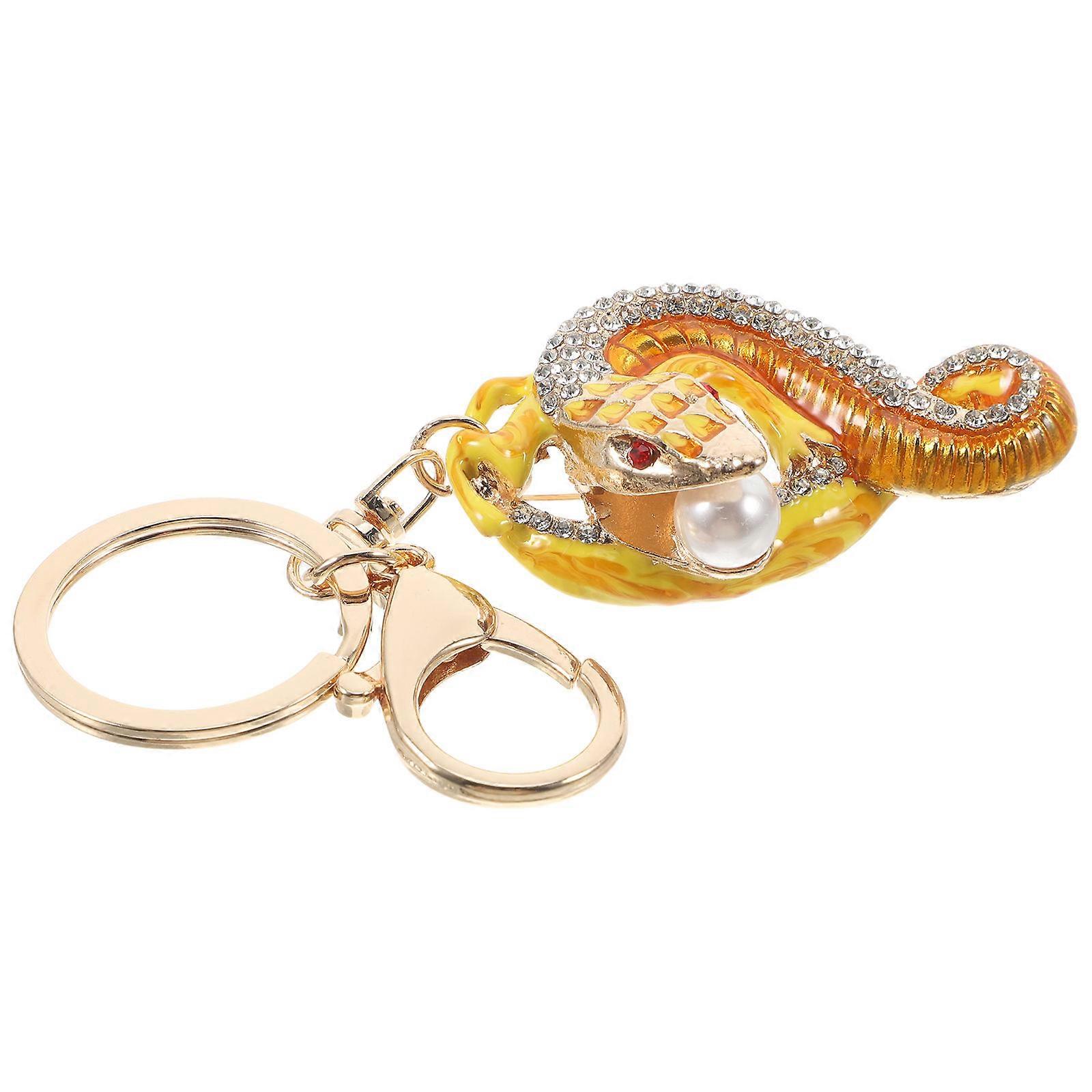 Keyring Sparkly Rhinestone Keychain Charm for Decoration Use