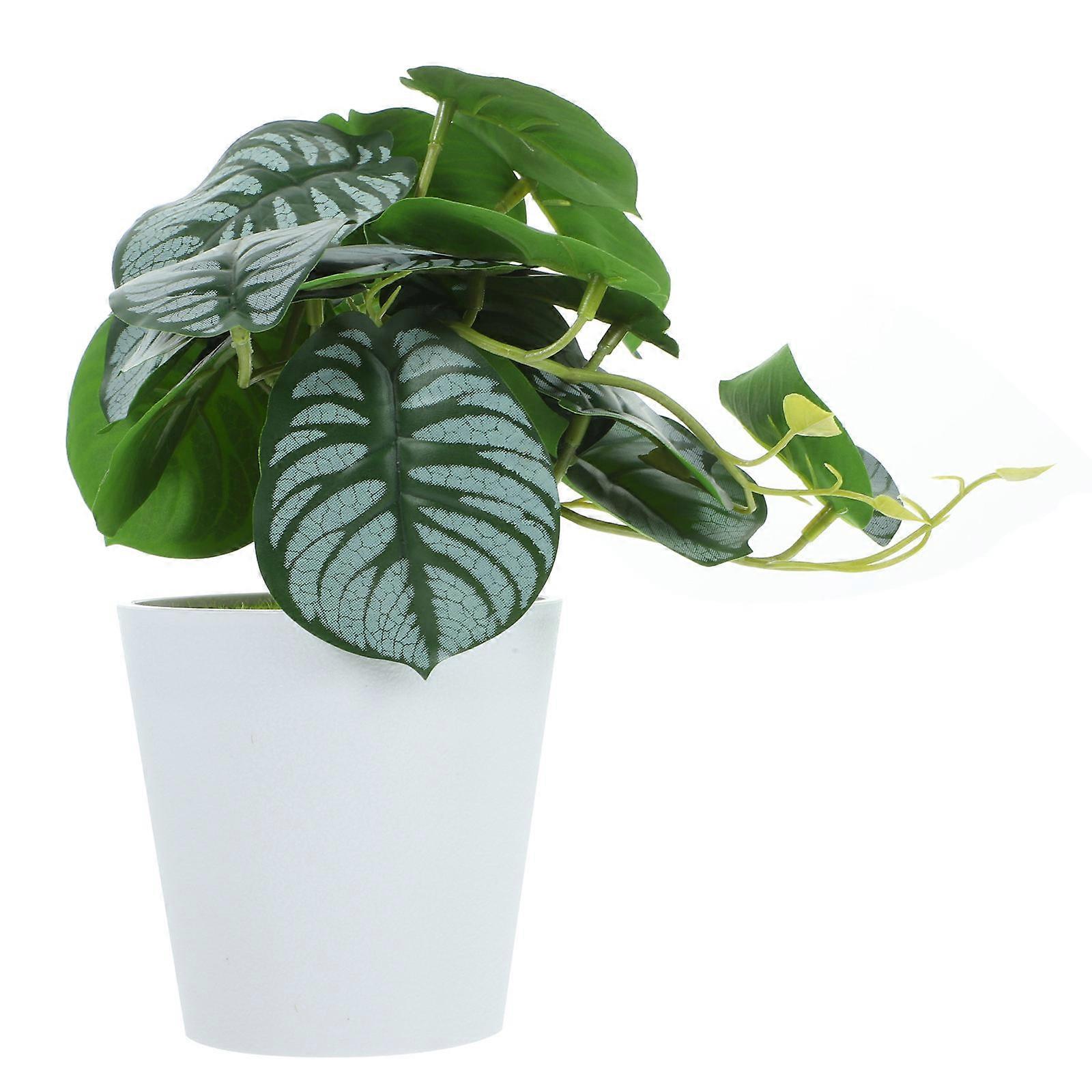 Green Artificial Plant in Pot Simulation Bonsai for Decor 1 Pot