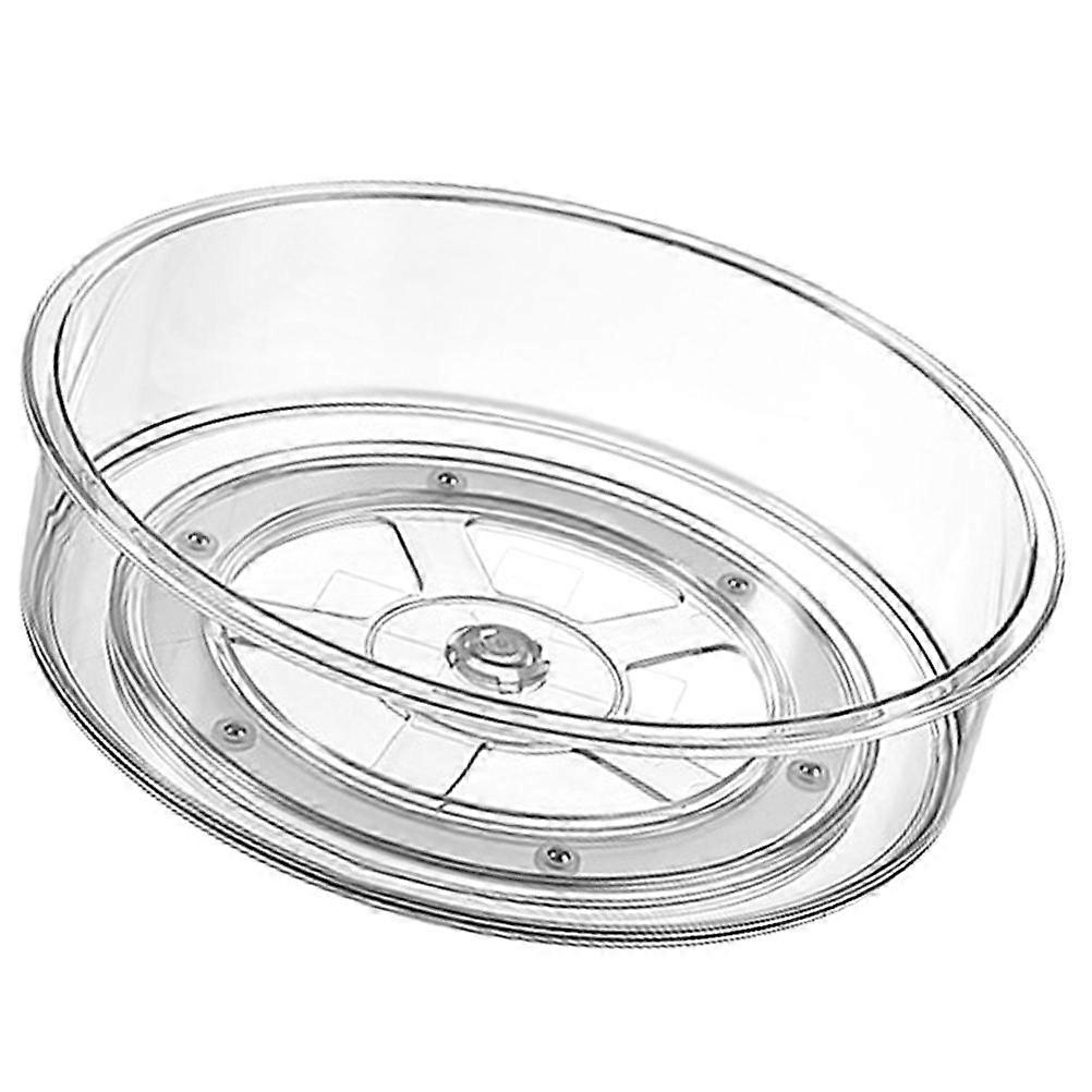 Transparent Household Cosmetic Storage Box for Kitchen Use Rotatable Rack