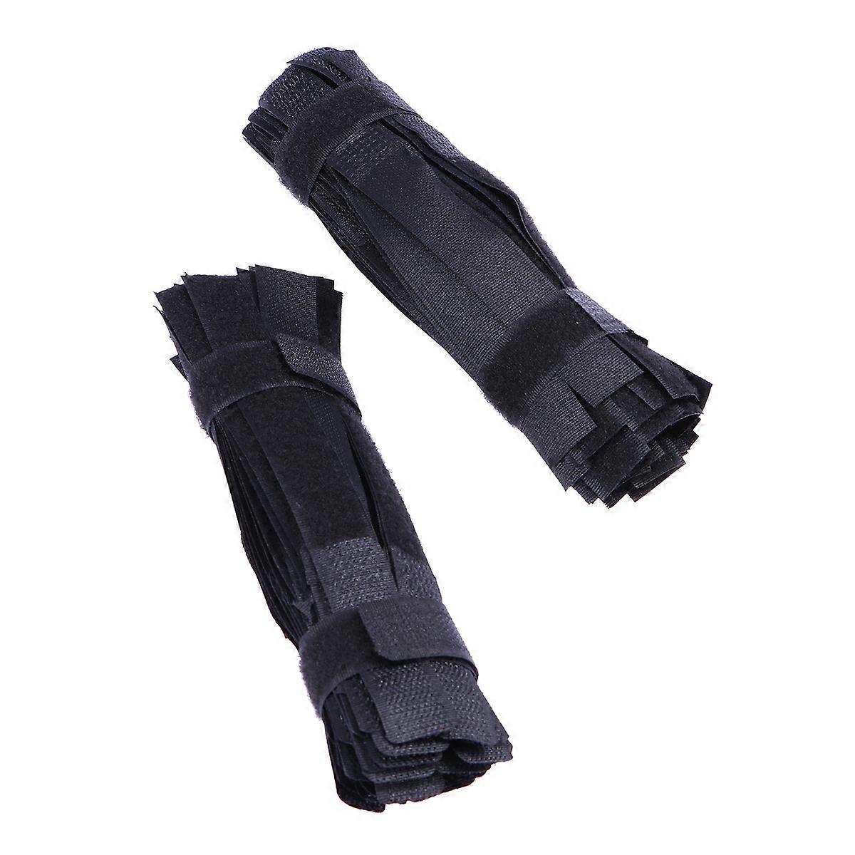 Wrapper Cord Organizer for Cable Tidying 100Pcs Nylon Black