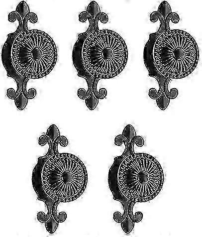 Pulls Handles Knobs, 5Pcs Round Antique for Drawer Door Kitchen