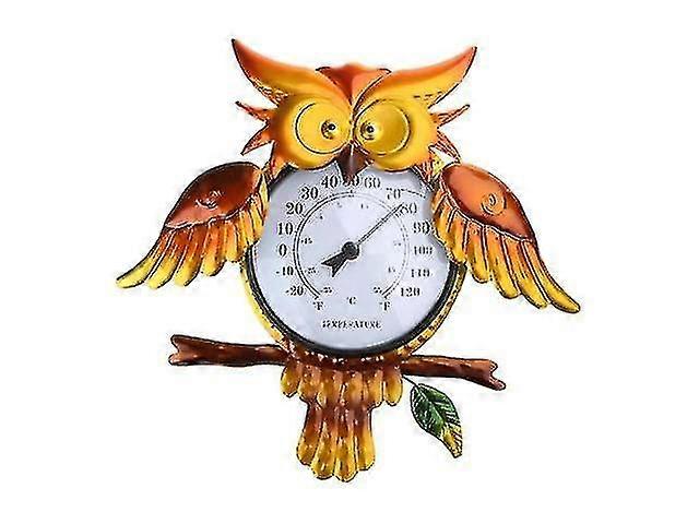 26-27 Owl Shaped Wall Mounted Thermometer