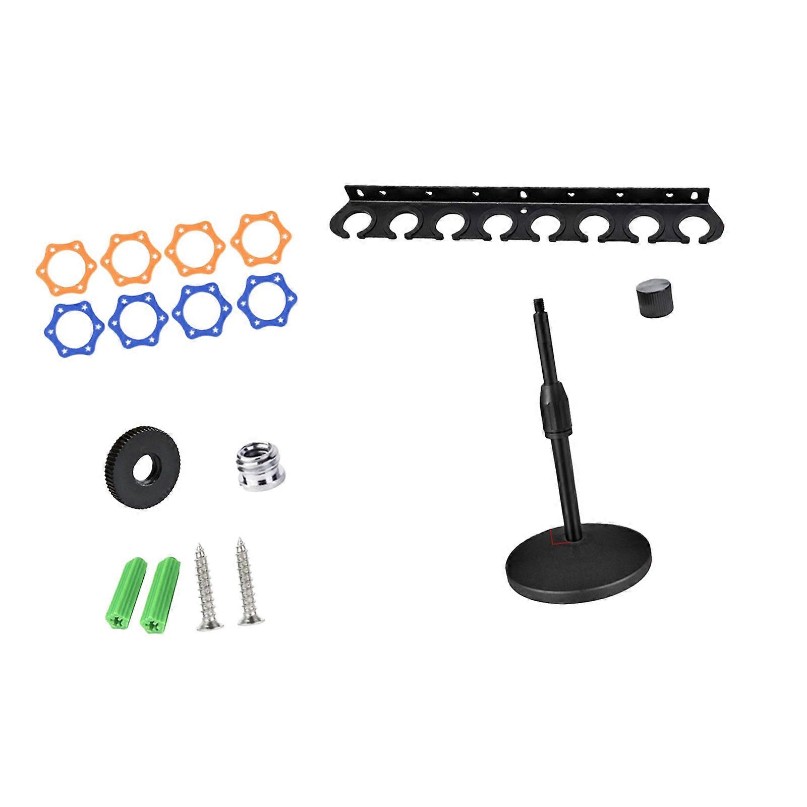 Space Saving Microphone Wall Mount Holder Tray with Desktop Stand for Efficient Work Place Organization Multicolor