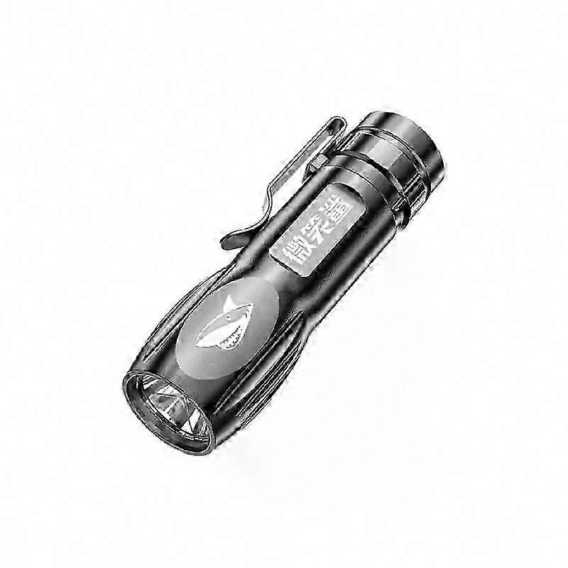 Mini Torch High Power LED Flashlight USB Rechargeable Fixed Focus Waterproof Portable Camping Far Range Flashlight