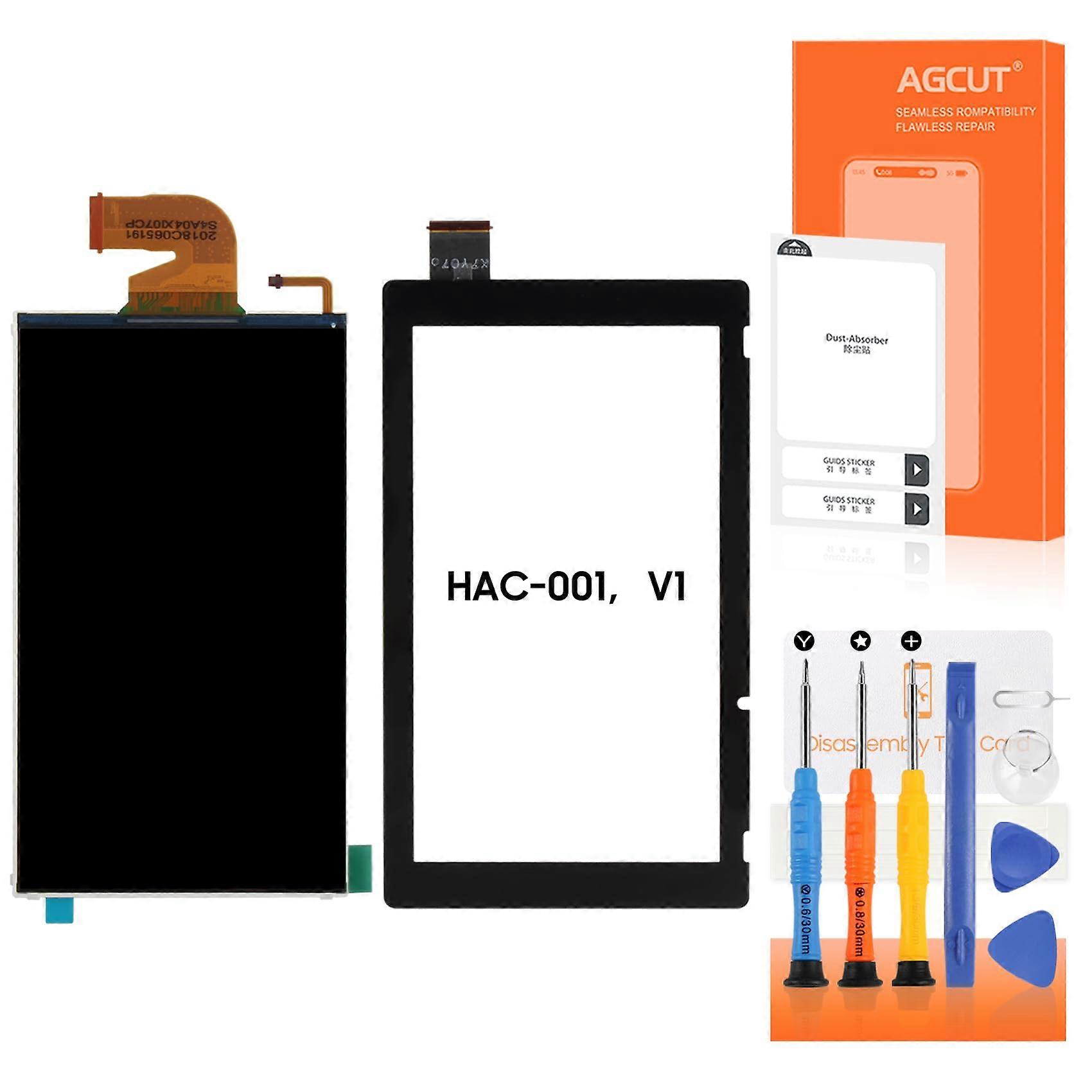 Screen Replacement for Nintendo Switch HAC001 V1 LCD Touch Digitizer with Vivid Color Display