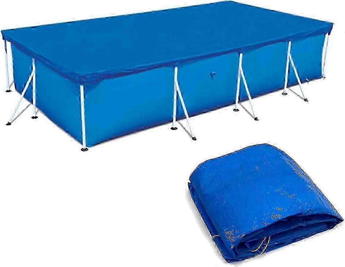 Pool cover, rectangular pool cover, easy to install dustproof pool protector, suitable for frame pool (220*150CM)