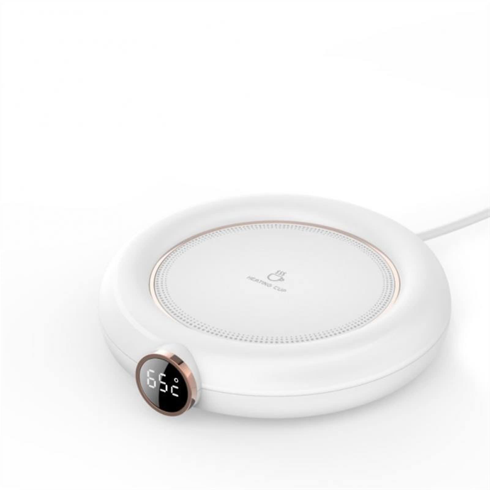 USB Coffee Mug Warmer with Smart Temperature Control and Adjustable Heat Settings for Desk Use