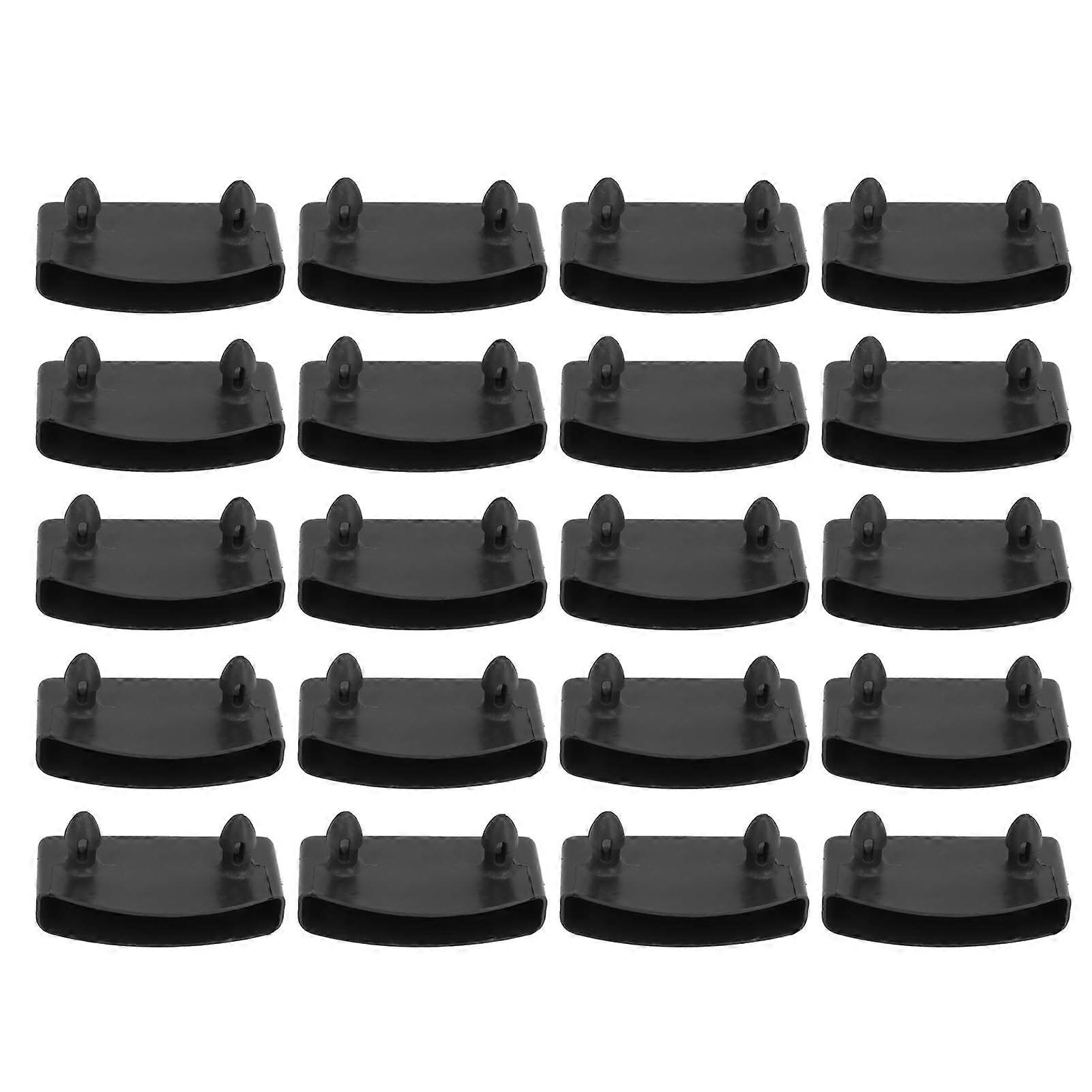20 Pack Plastic Bed Slat Holders for Secure Bed Frame Support, Tool Installation