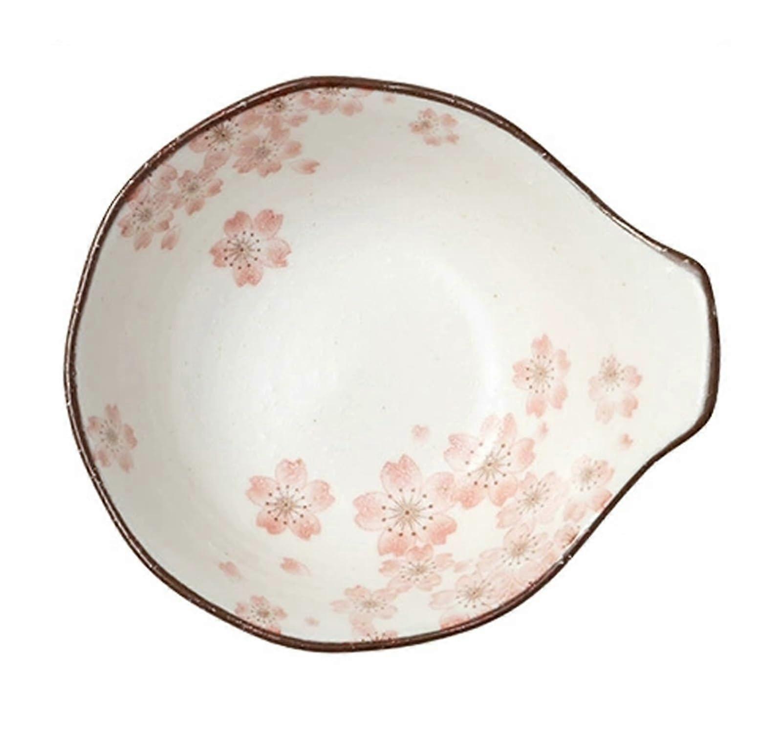 Sauce Dish Set Ceramic Dipping Bowls with Elegant Underglaze Patterns Stackable for Condiments
