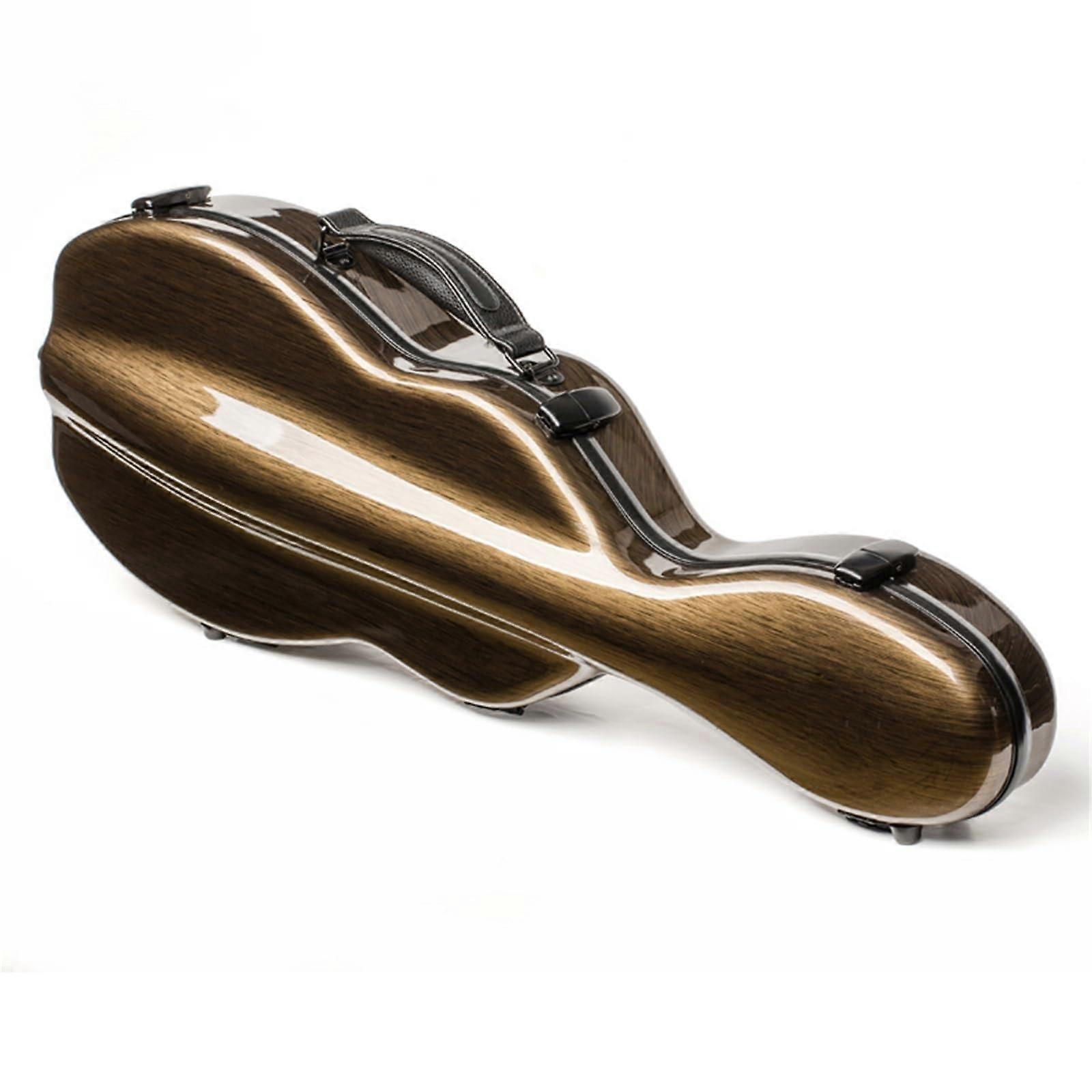 4/4 Carbon Fiber Violin Case Brown Lightweight Waterproof ShockResistant Hard Shell