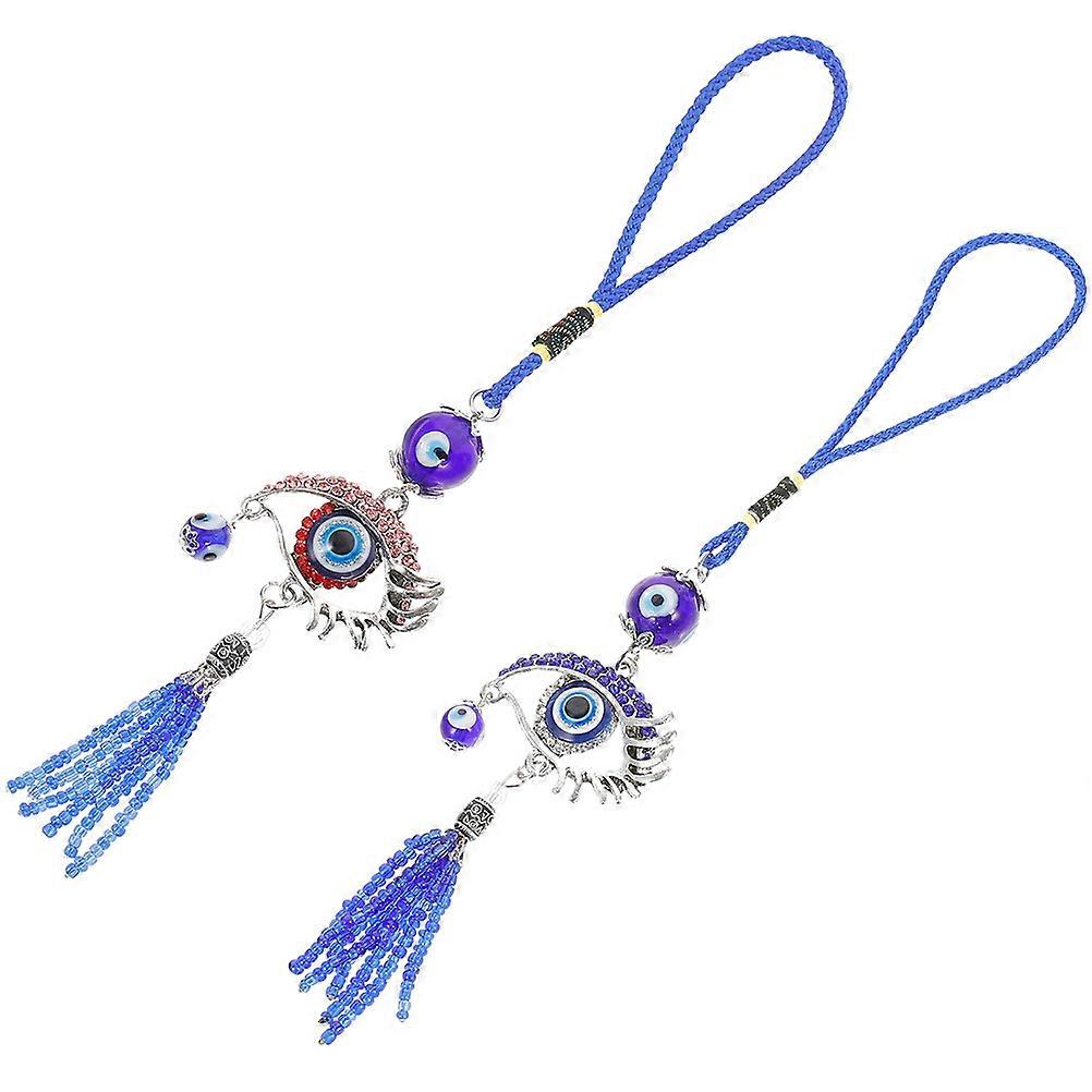 Car Accessories Evil Eye Hanging Ornament for Decor 8Pcs Set