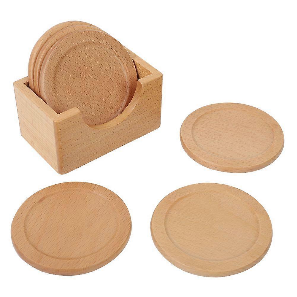 Vintage Coasters for Tea Cups, Coffee Table, Drinks, Durable, 6 Pack