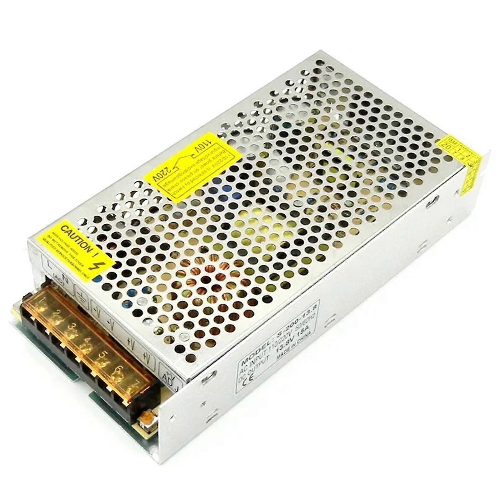 DC Switching Power Supply 13.8V 15A 200W Regulated for CCTV Security and Access Control
