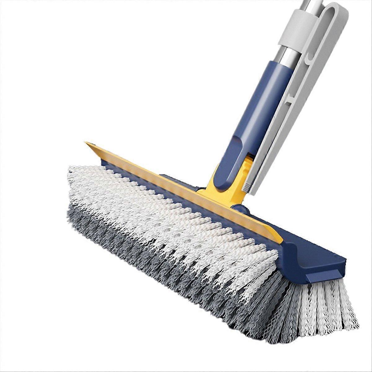 Long-handled floor brush, multi-functional scraping Blue