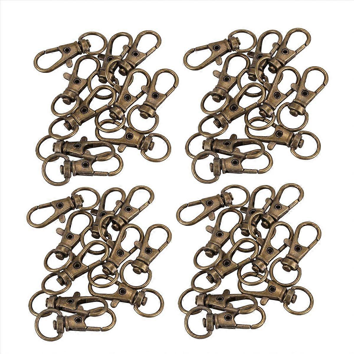 10pcs Metal Clasp Swivel Trigger Clips Snap Hooks Copper
