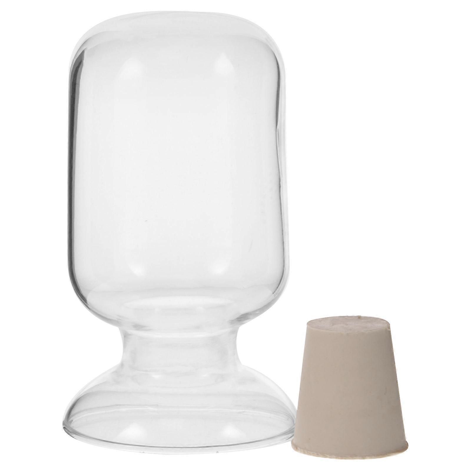 Transparent Glass Bottle with Stopper for Sample Storage Seed Bottle