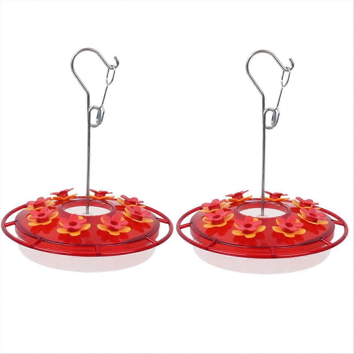 2Pcs Bird Feeder Hanging Red Hooked Bird Feeder Bird Feeder