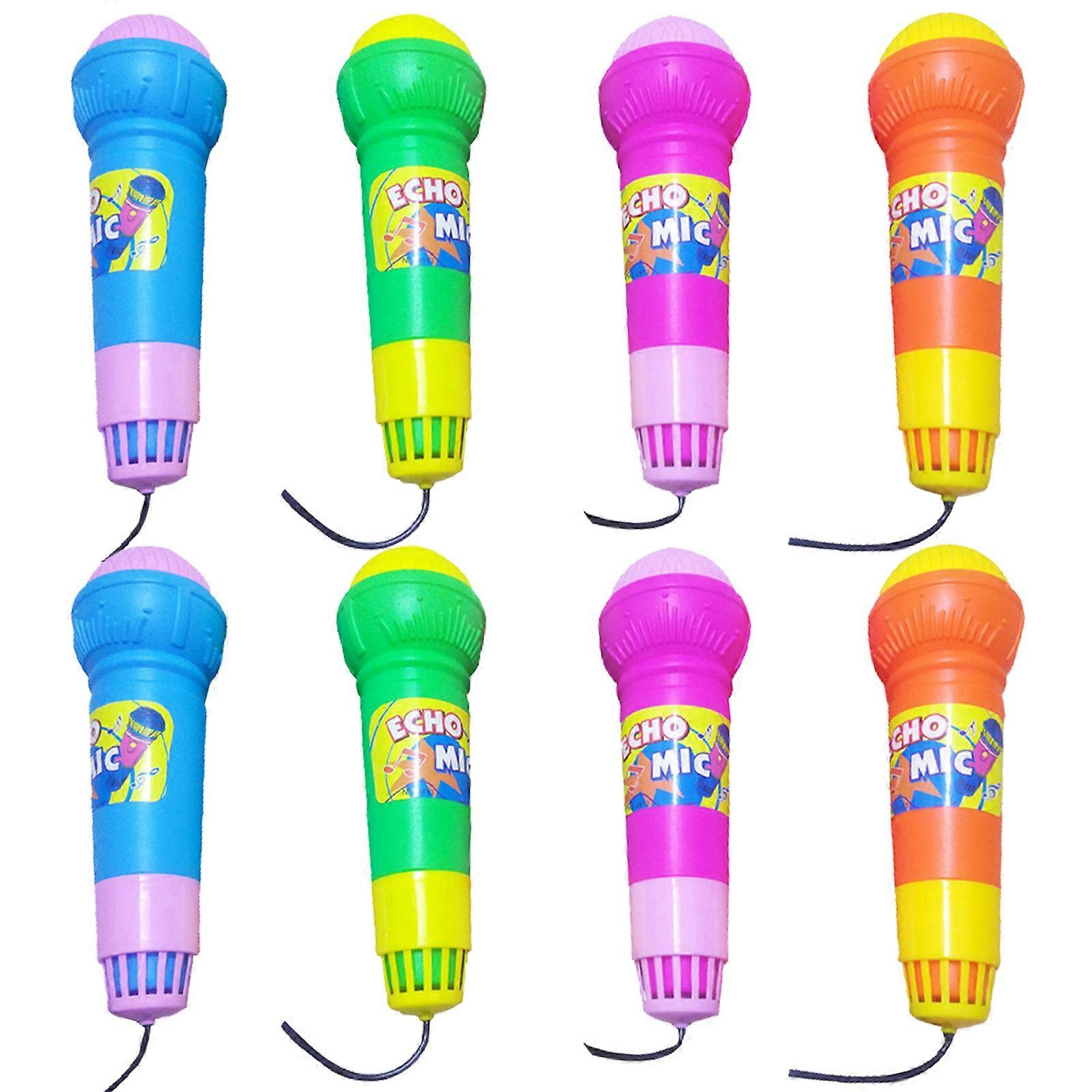 Echo Microphones Simulation Microphone Toy 8Pcs Plastic Kids Plaything