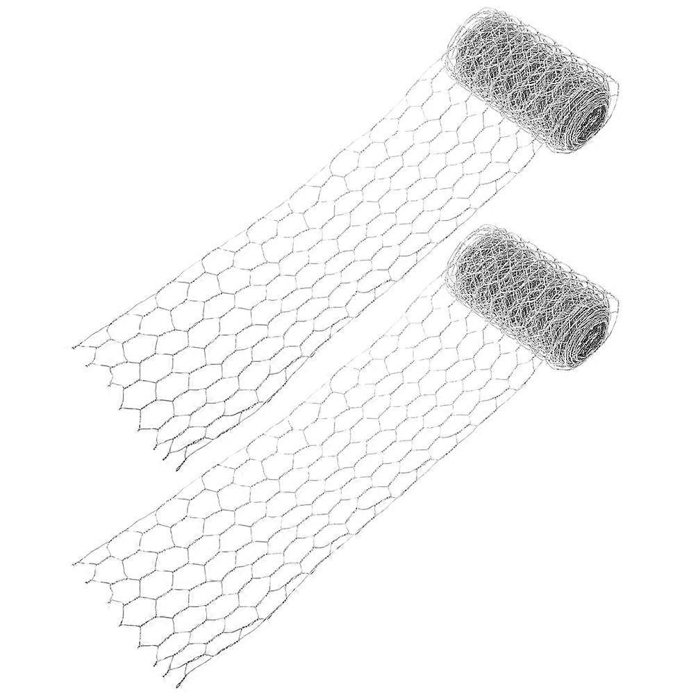 Hexagonal Wire Net Chicken Wire Mesh Netting for Poultry 2Pcs Metal