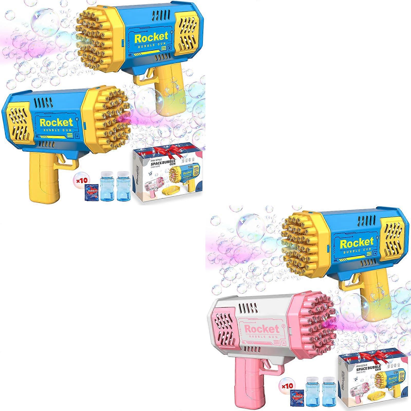 4 Pack Automatic Bubble Machine for Kids with Solution, Continuous Output for Parties and Play