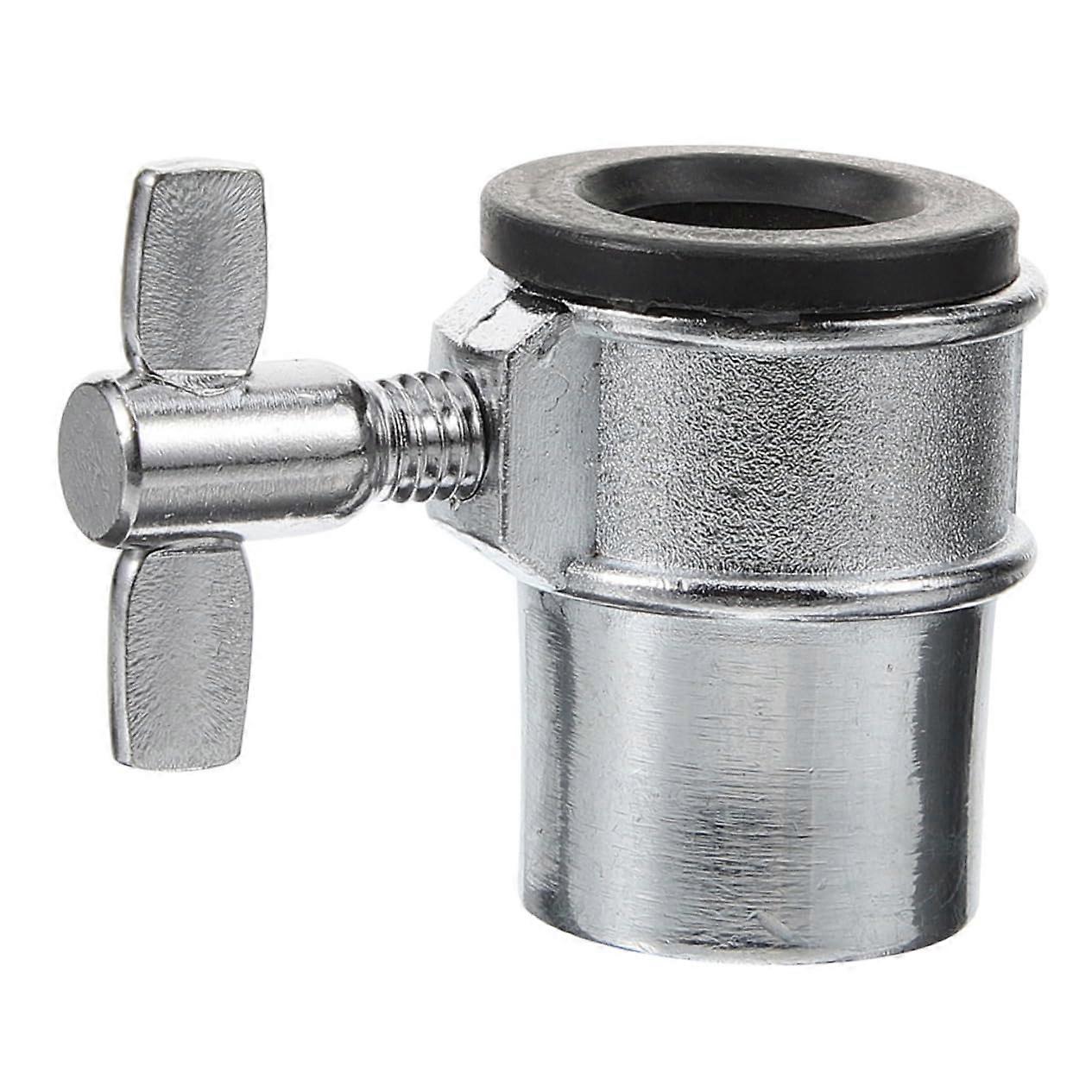 Drum Mount Bracket with Secure Lock and Adjustable Height Silver Durable Percussion Stand