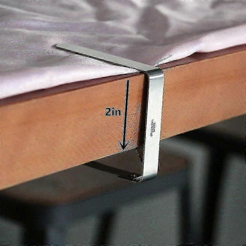 Conjunto de 12 prendedores de toalha de mesa para mesas de 5 cm (2 polegadas), resistentes à ferrugem.