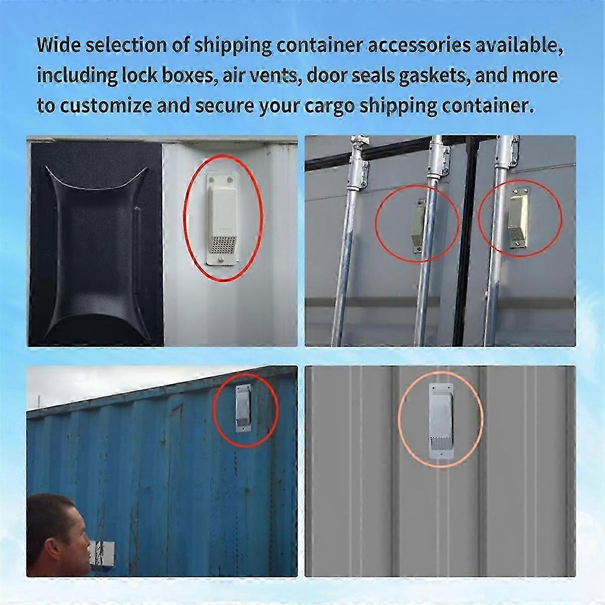 8 Pack Container Air Vent,Reduce Heat and Humidity compatible with Cargo Containers Flow Ventilation Kit