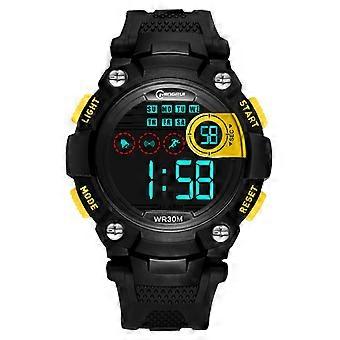 UTHAI Heren/Elektronisch Horloge Middelbare Schoolleerling Sporthorloge Waterdicht LED Wekker Kalender Kinder Digitaal Smartwatch