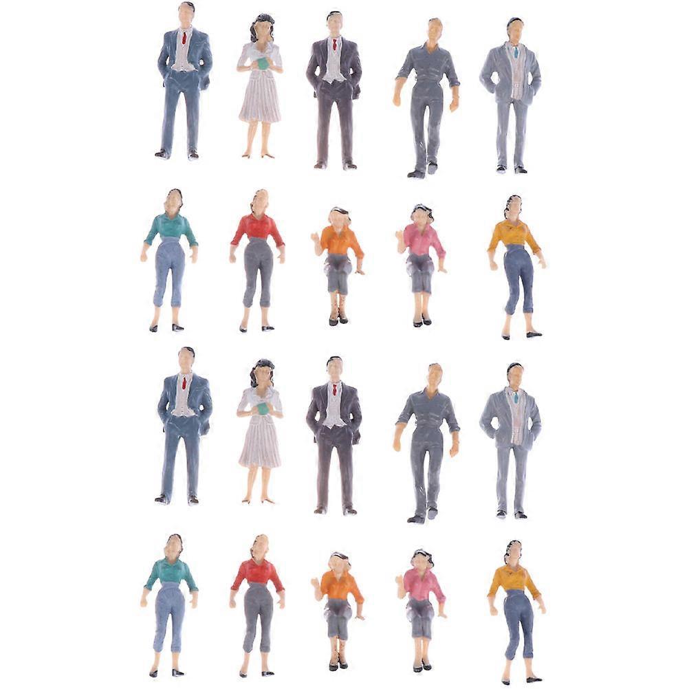 30PCS Scale People Figures Delicate Scale Figures Creative Scale Figures
