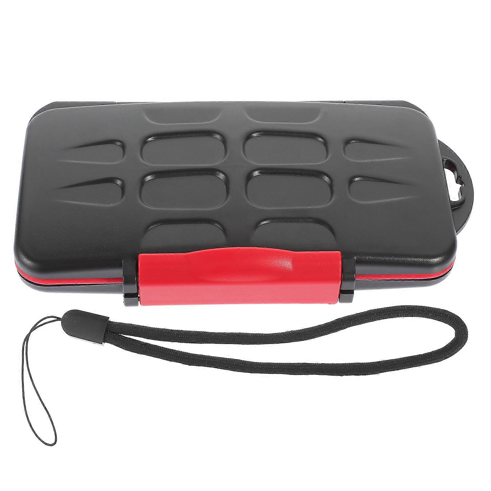 Memory Card Holder Splashproof ABS Organizer for 5Pcs Memory Cards