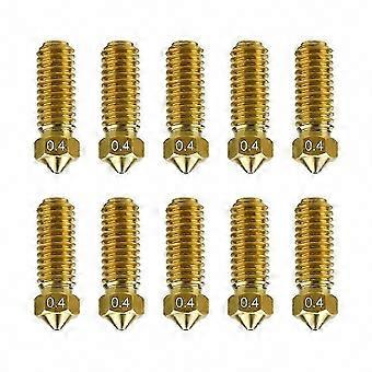 10PCS 0.4mm Brass Nozzles for Anycubic Kobra 3 High-Speed 3D Printer