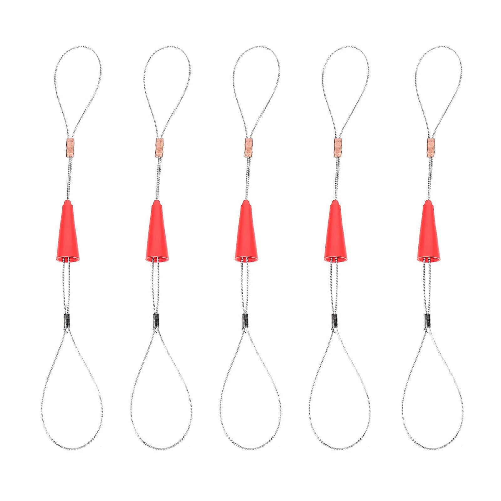 Wire Harness Cable Fastening Durable Tool for Wire 5Pcs Silver Pullers