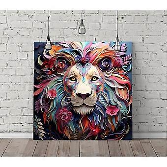 Puzzle a forma di leone colorato per adulti e bambini AY0031