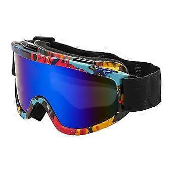 Winterskibril, outdoor skibril voor dames en heren, dubbellaagse lenzen, anticondens, sneeuwzonnebril, winddicht, UV-bescherming