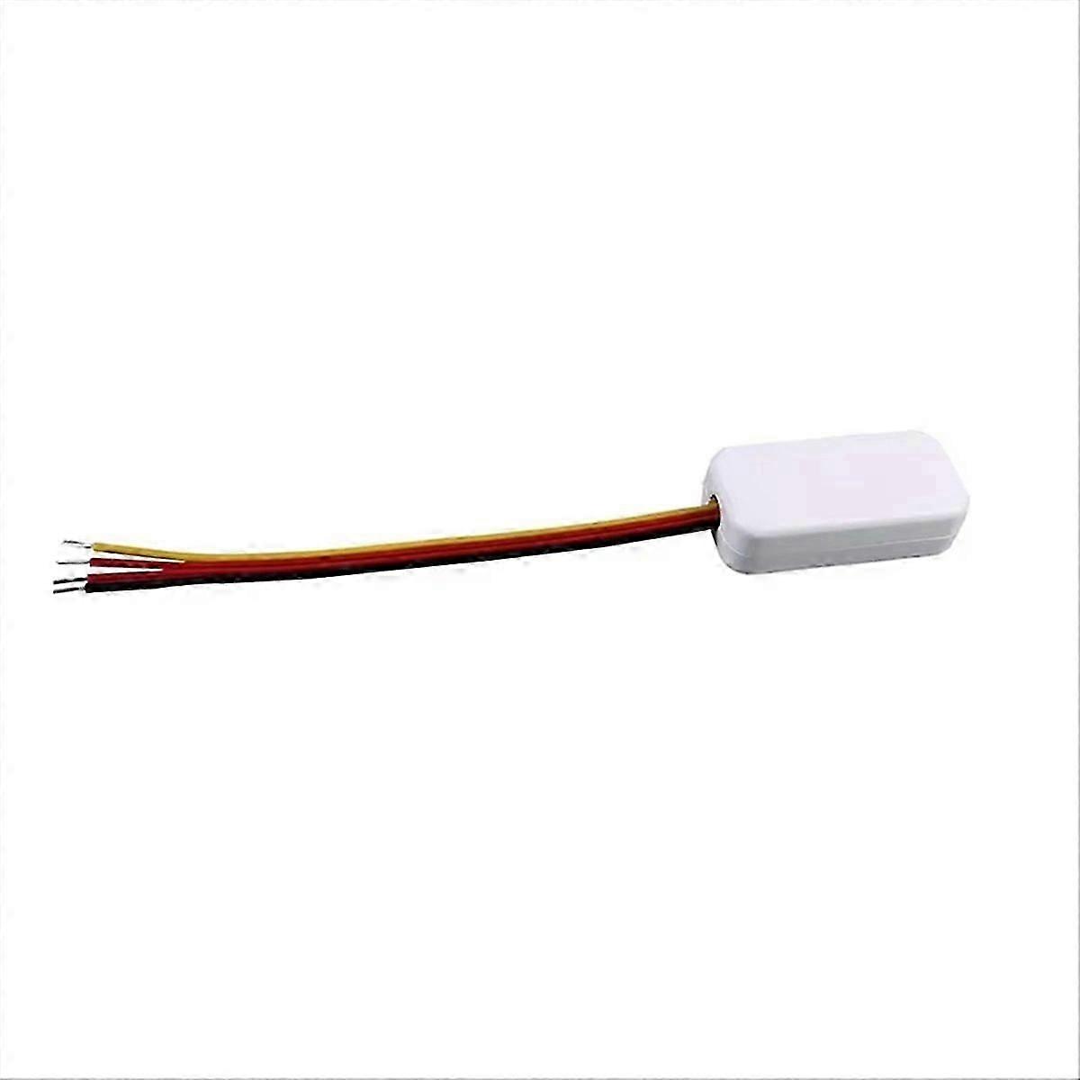 DC3-24V Mini Penetrable Microwave Radar Motion Sensor Switch White
