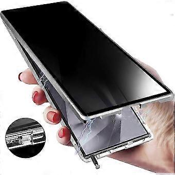 Custodia magnetica per la privacy per Samsung S24 Ultra anti-sbirciatina in vetro temperato bifacciale con chiusura di sicurezza