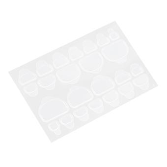 Toe Nail Stickers Nail Tips Double Sided Adhesive Glue for Manicure Tool 10 Sheets