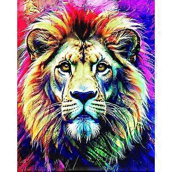 Puzzle "I colori coraggiosi di un leone" per adulti e famiglie