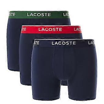 Cuecas Boxer Lacoste, Pacote com 3, em Algodão Stretch, Multicor