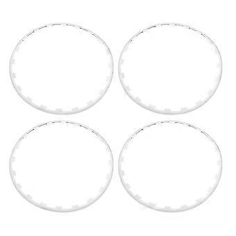 4Pcs Wheel Rim Protection Ring Stylish Sturdy Wheel Edges Trim Protector Ring for 19 Inch Wheels Replacement for Tesla Model Y White