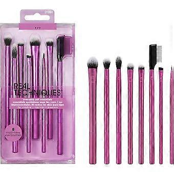 Everyday Eyes Essentials Brush Set, Eyeliner, Eyebrow and Mascara, Travel Size, 8-Piece Set